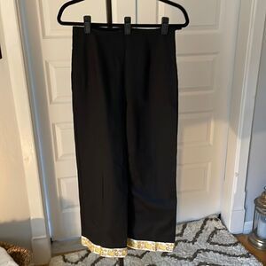 Vintage 90’s Karen Kane black ribbon trim pants size 8